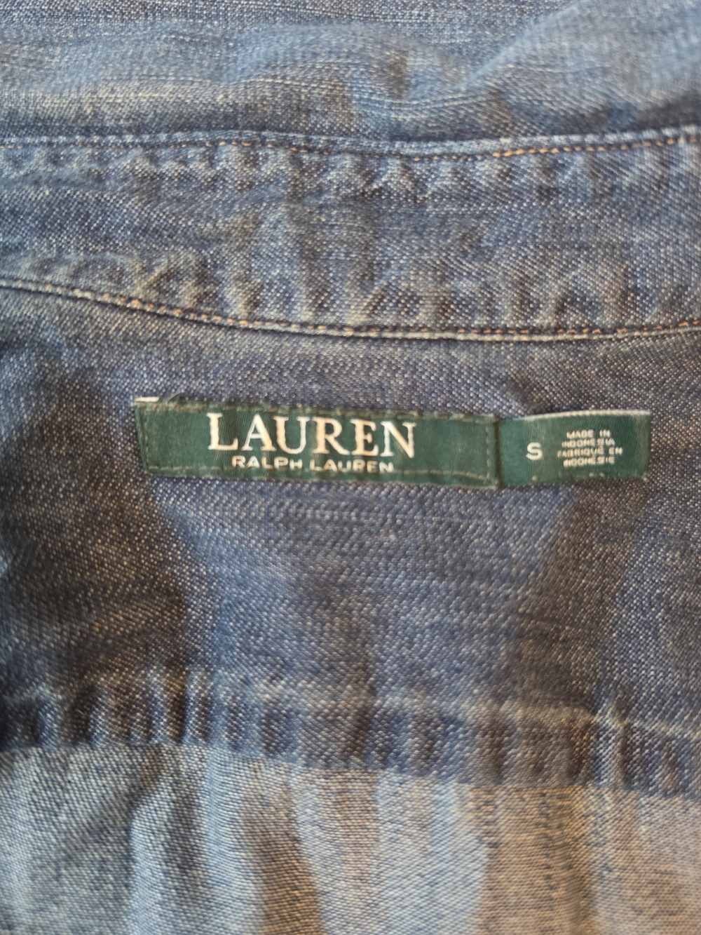 Ralph Lauren Women's Denim Button-Down Shirt - Blue - Picture 2 of 4
